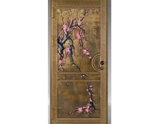 玻璃铜门