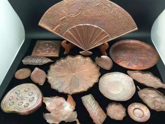 铜工艺品-铜扇子