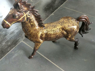 铜工艺品-铜马