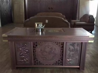 铜工艺品-铜茶桌